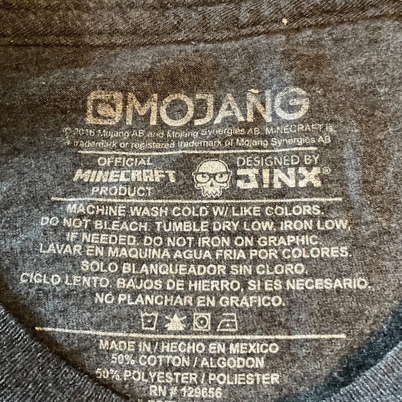 Kids Short Sleeve Tee - Black and Blue - Picture 3 of 4